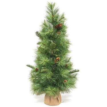 Forest Path Pine Tree in Burlap Base 3ft - The Fox Decor